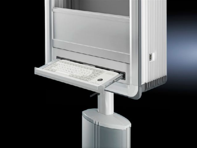 Выдвижная клавиатура со встроенным трекболом