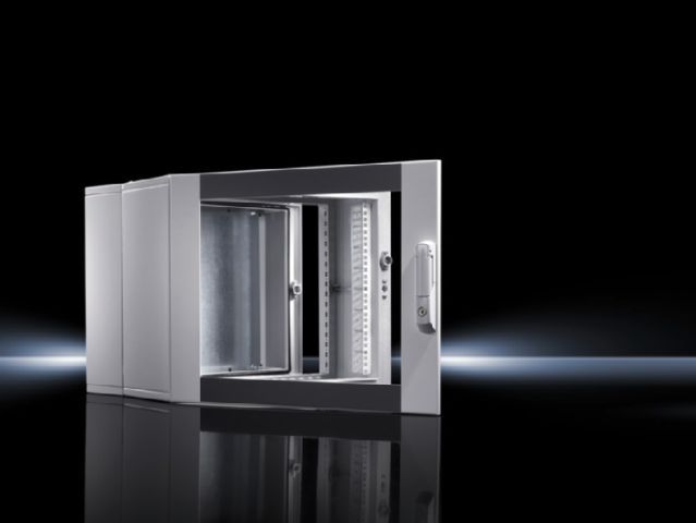 Настенные шкафы EL, трехсекционные, с монтажной платой и монтажными уголками, статический монтаж