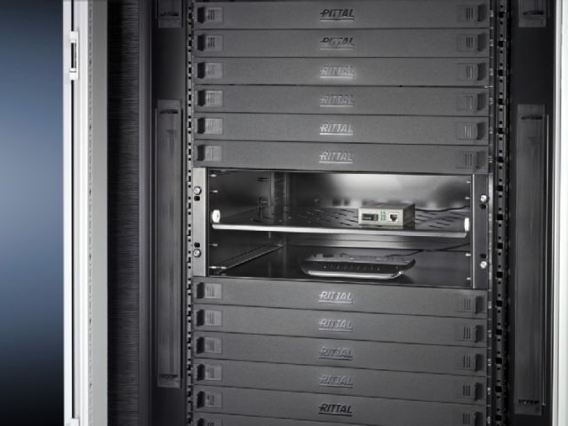 Малый шкаф для оборудования, 4 U, экранированный для одного монтажного уровня 482,6 мм (19").