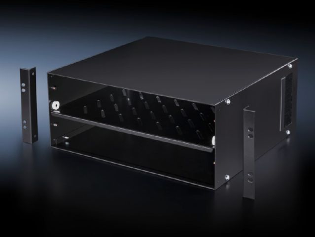 Малый шкаф для оборудования, 4 U, экранированный для одного монтажного уровня 482,6 мм (19"). - фото 3