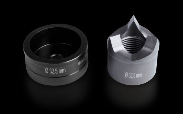 Набор пробойников, метрических, для нержавеющей стали, круглый, с тройным разделением - фото 2