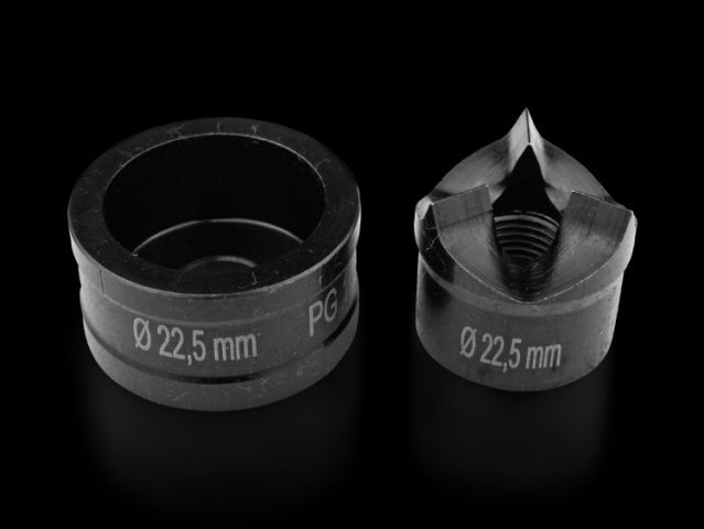 Пробойник для отверстий в листовой стали, с тройным разделением - фото 2