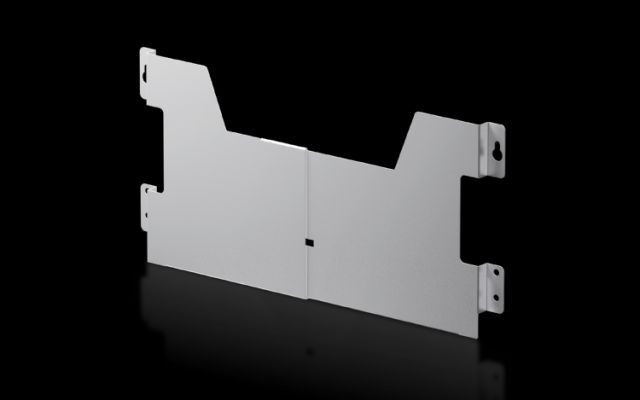 Карман для схемы подключения из листовой стали с изменяемой шириной