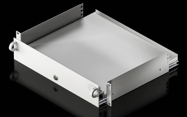 Выдвижной ящик для клавиатуры 2 U для одной монтажной планки высотой 482,6 мм (19"). - фото 2