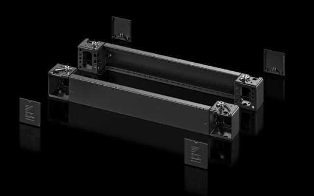 Угловые элементы цоколя с декоративными панелями цоколя спереди и сзади для системы цоколя VX, листовая сталь - фото 2