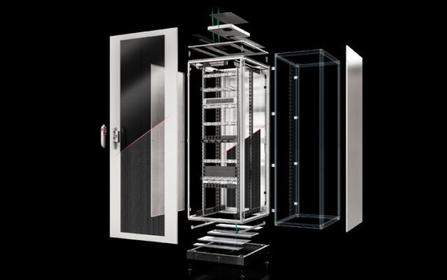 Сетевая стойка TX CableNet с вентилируемой дверью - фото 3