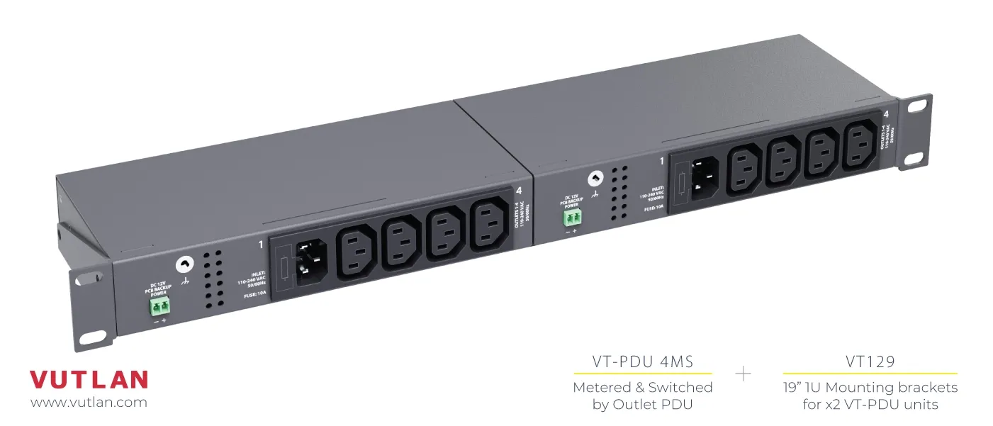 VT129 Кронштейн 19" для объединения двух PDU - фото 8