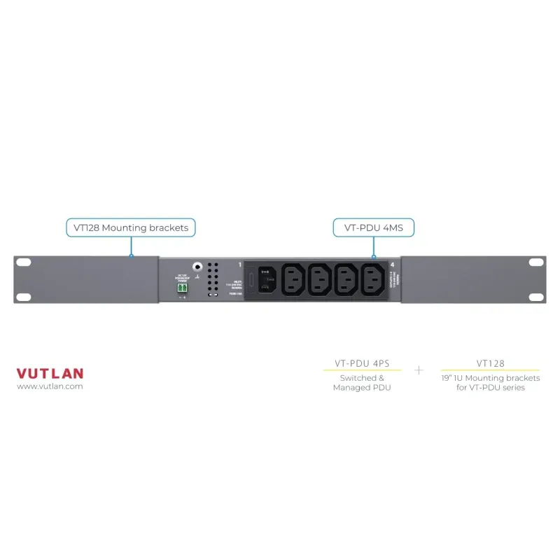 VT-PDU 4PS, переключаемый розеточным PDU - фото 6