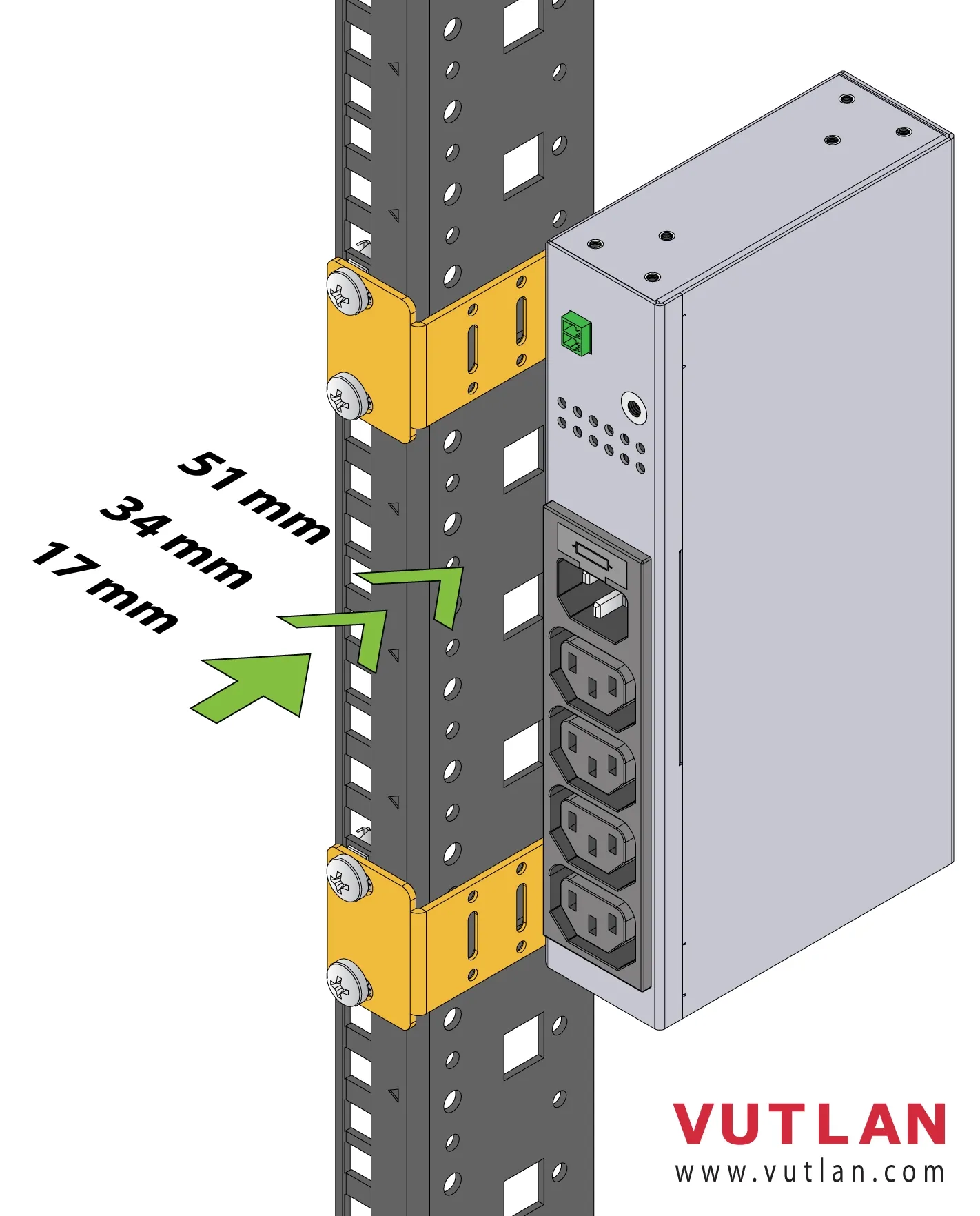 VT127 Вертикальные монтажные кронштейны - фото 8