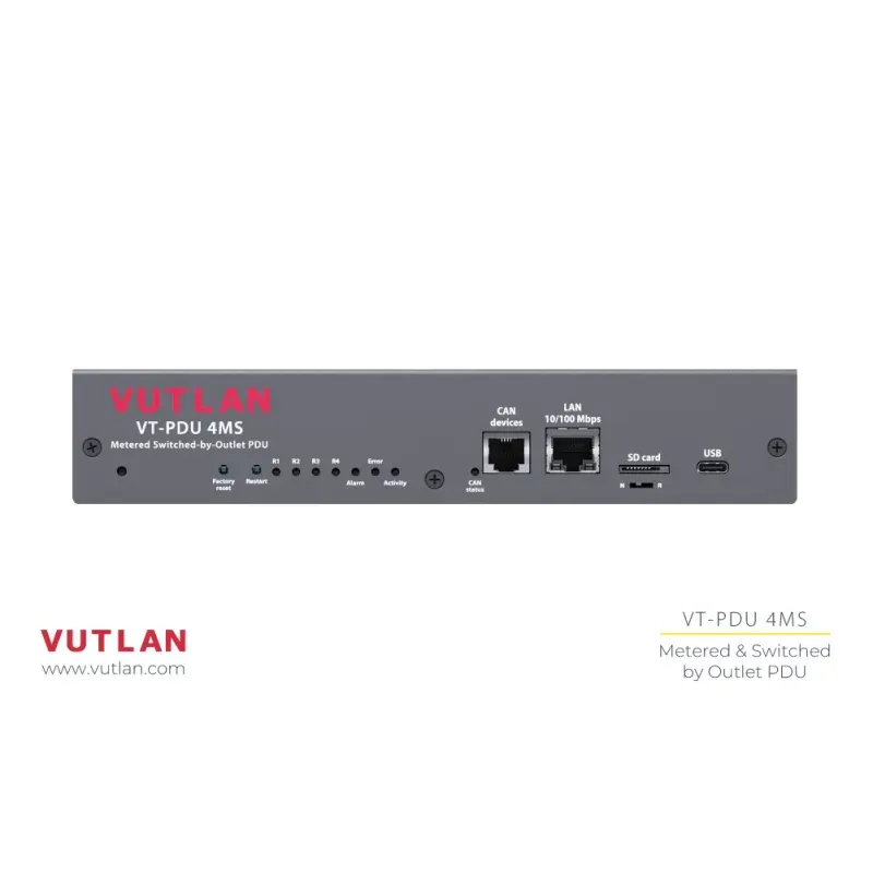 VT-PDU 4MS PDU с переключением и измерением по розетке - фото 7