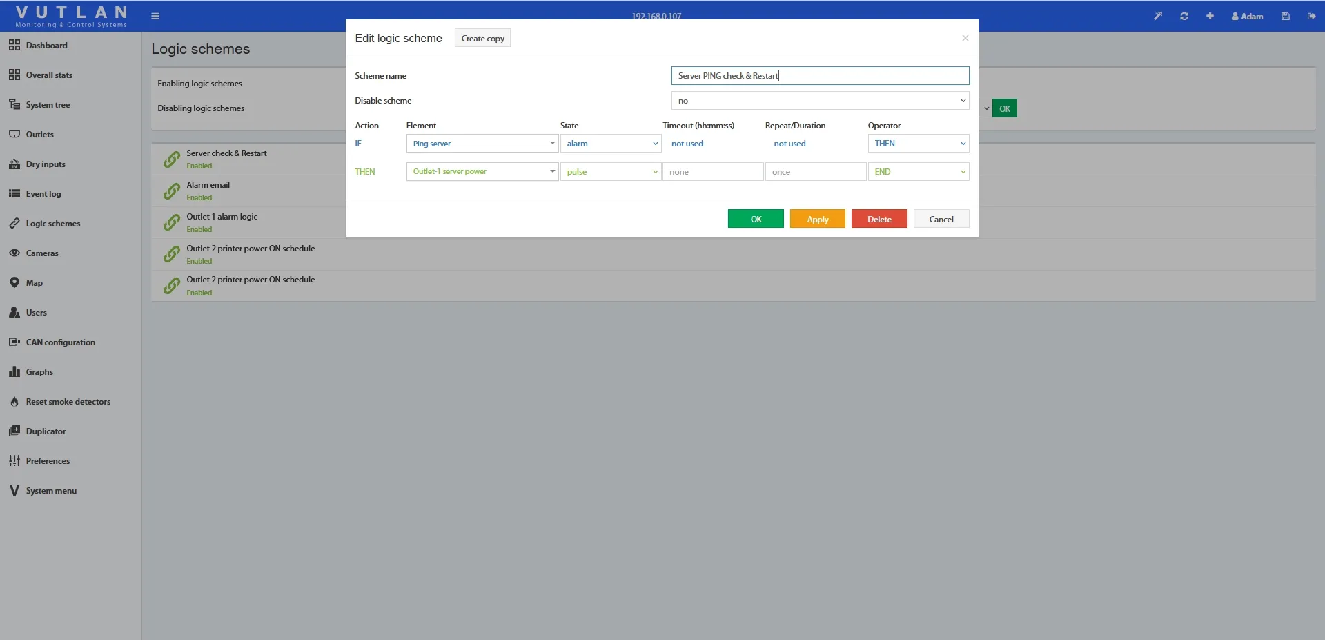VT-PDU 4PS, переключаемый розеточным PDU - фото 18