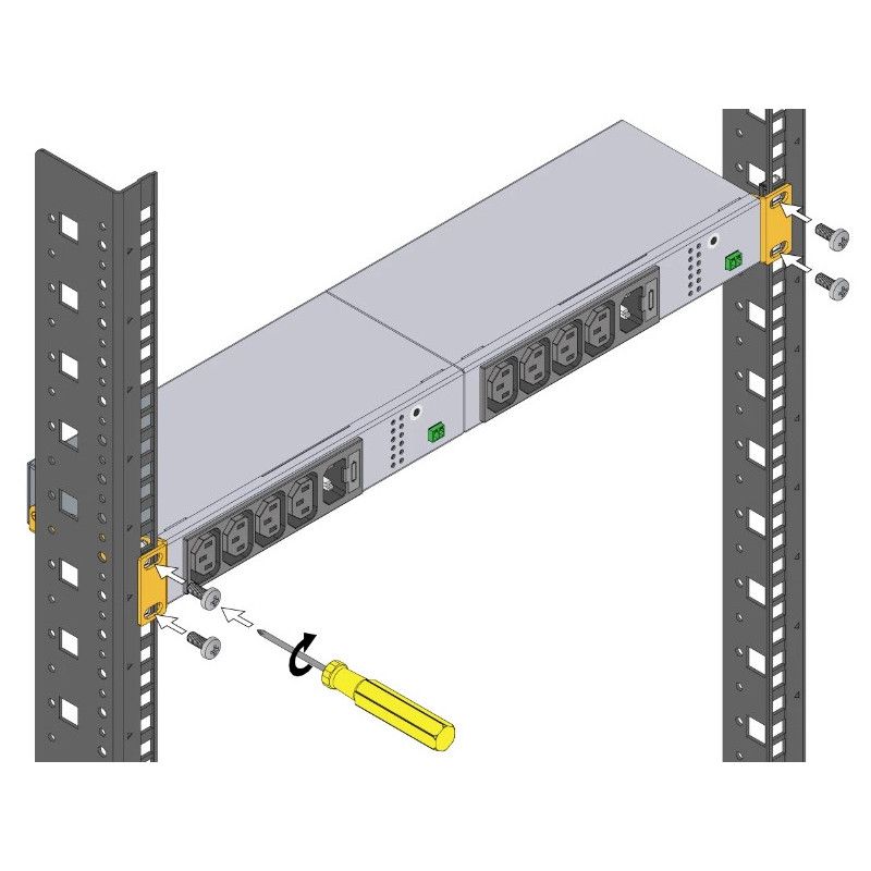 VT129 Кронштейн 19" для объединения двух PDU - фото 6