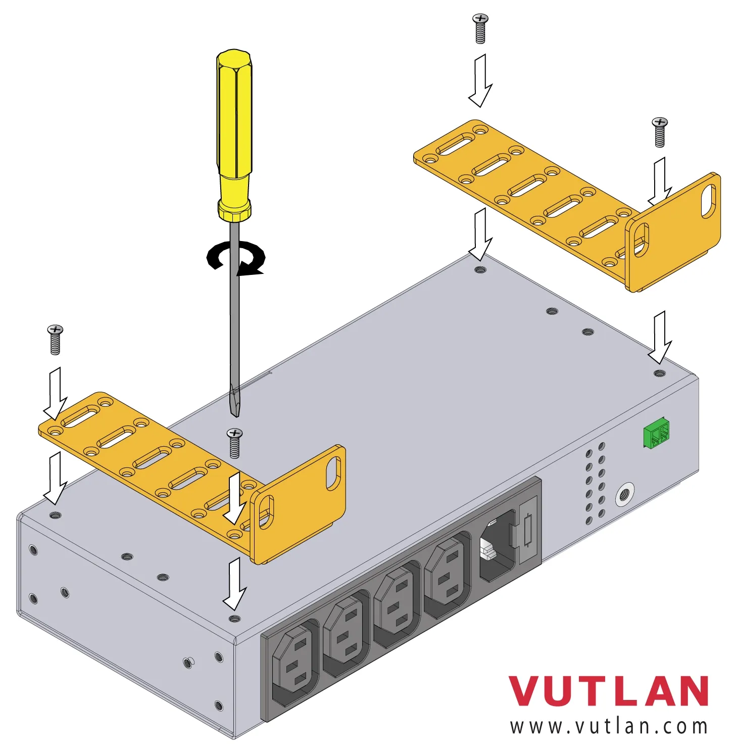 VT127 Вертикальные монтажные кронштейны - фото 6
