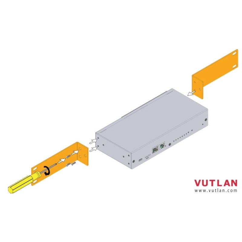 VT128 Монтажные кронштейны 19 дюймов, 1HU - фото 5